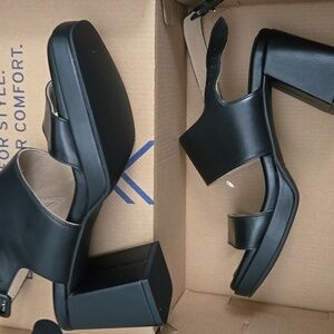 Rockport Slide Black Size 7 Aurielia Slide Strap  Mule Style